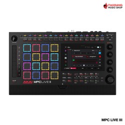 อุปกรณ์แซมเพลอร์ ซีเควนเซอร์ และเอฟเฟกต์เสียง แบบพกพา Akai MPC Live 3 สี Black