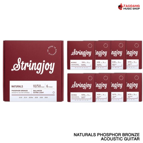 สายกีต้าร์โปร่ง Stringjoy Natural Series