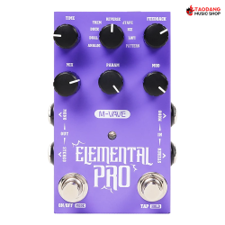 เอฟเฟกต์ก้อนกีต้าร์ดีเลย์ M Vave Elemental Pro สี Purple