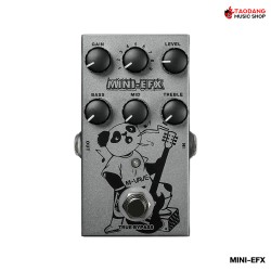 เอฟเฟกต์ก้อนกีต้าร์โอเวอร์ไดรฟ์ และดิสทรอชั่น M Vave Mini-EFX สี Silver