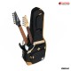 กระเป๋ากีต้าร์ไฟฟ้าบุฟองน้ำสำหรับ 2 ตัว Ibanez IGB2541 สี Black